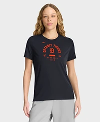 Nike Women's Navy Detroit Tigers Authentic Collection Early Work Tri-Blend Dri-fit T-Shirt