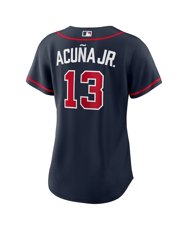 Nike Women's Ronald Acuna Jr. Navy Atlanta Braves Alternate Replica Jersey