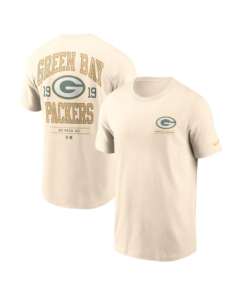 Nike Men's Natural Green Bay Packers Freestyle Essential T-Shirt