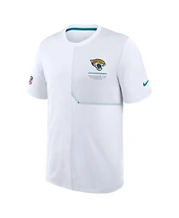 Nike Men's White Jacksonville Jaguars Sideline Uv Dri-fit Coaches T-Shirt