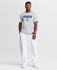 Nike Men's White Los Angeles Dodgers Authentic Collection Velocity Dri-fit T-Shirt