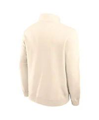 Nike Men's Cream Oregon Ducks Primetime Club Fleece Half-Zip Pullover Sweatshirt