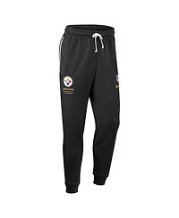 Nike Men's Black Pittsburgh Steelers Sideline Standard Issue Dri-fit Taper Pants