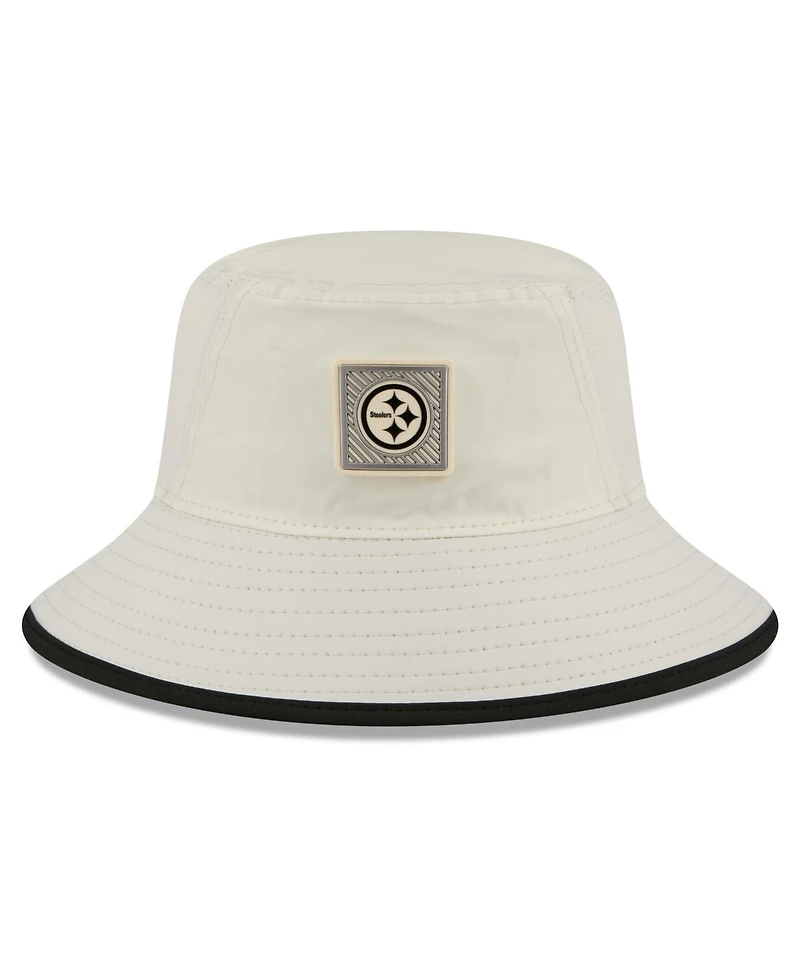 New Era Men's Cream Pittsburgh Steelers 2026 Nfl Training Camp Sport Bucket Hat