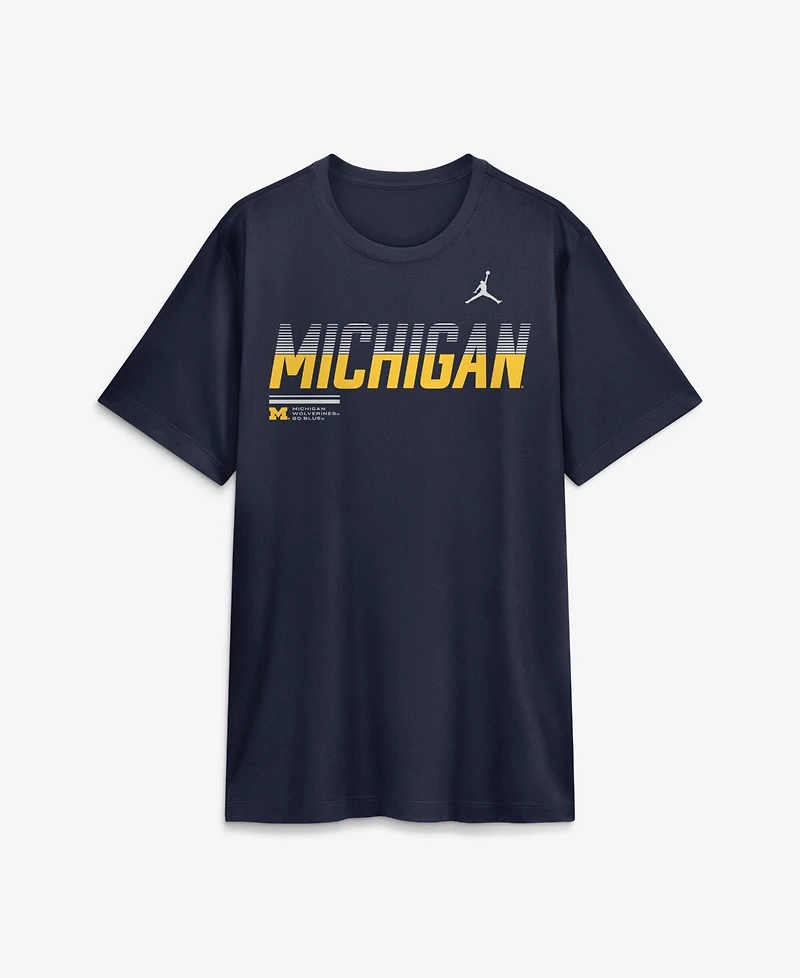 Jordan Men's Navy Michigan Wolverines Sideline Legend Dri-fit T-Shirt