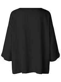 Masai Copenhagen Women's Mabecca Round Neck Draped Blouse