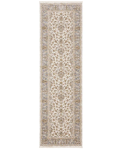 Oriental Weavers Maharaja 5091Z Ivory and Blue 2'3" x 7'6" Runner Rug