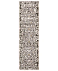 Oriental Weavers Maharaja 91E Gray and Blue 2'3" x 7'6" Runner Rug