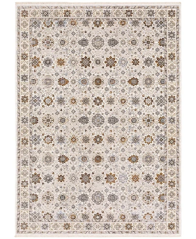 Oriental Weavers Maharaja 71W Ivory and Gold 5'3" x 7'6" Area Rug