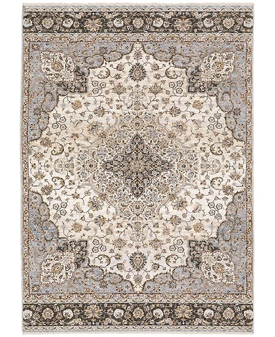 Oriental Weavers Maharaja 660J Ivory and Blue 7'10" x 10'10" Area Rug