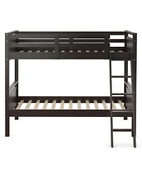 Gouun Convertible Twin Over Twin Bunk Bed with Guardrail and Ladder