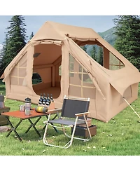Gouun Inflatable Camping Tent for 4-6 People with Mesh Windows
