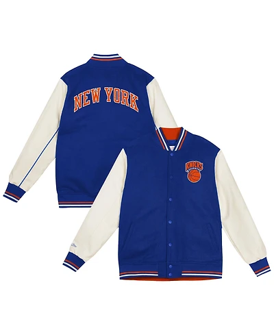 Mitchell & Ness Baby Boys and Girls Blue New York Knicks Varsity Heavyweight Full-Snap Jacket