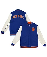 Mitchell & Ness Baby Boys and Girls Blue New York Knicks Varsity Heavyweight Full-Snap Jacket