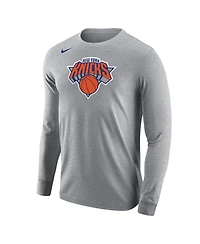 Nike Men's Gray New York Knicks Core Long Sleeve T-Shirt