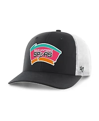 '47 Brand Men's Black San Antonio Spurs Hardwood Classics Trucker Adjustable Hat