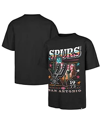 '47 Brand Men's Black San Antonio Spurs Big Tall State Of Texas Franklin T-Shirt