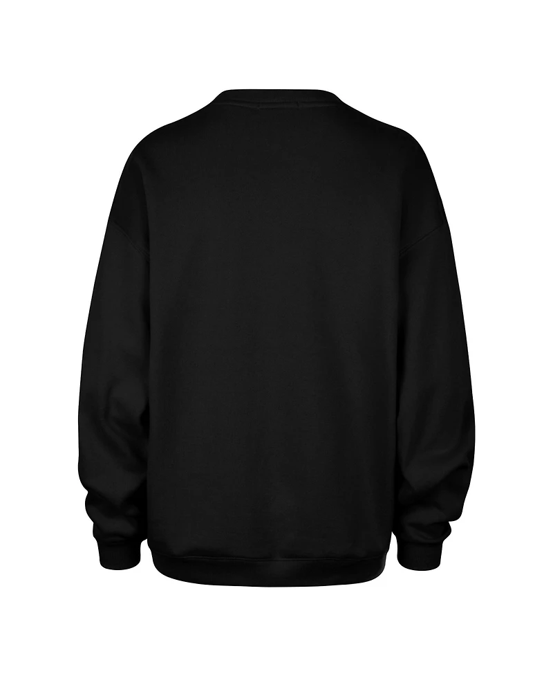 '47 Brand Women's Black San Antonio Spurs Imprint Oversized Sweatshirt