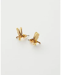 Fable England Enamel Flying Robin earrings