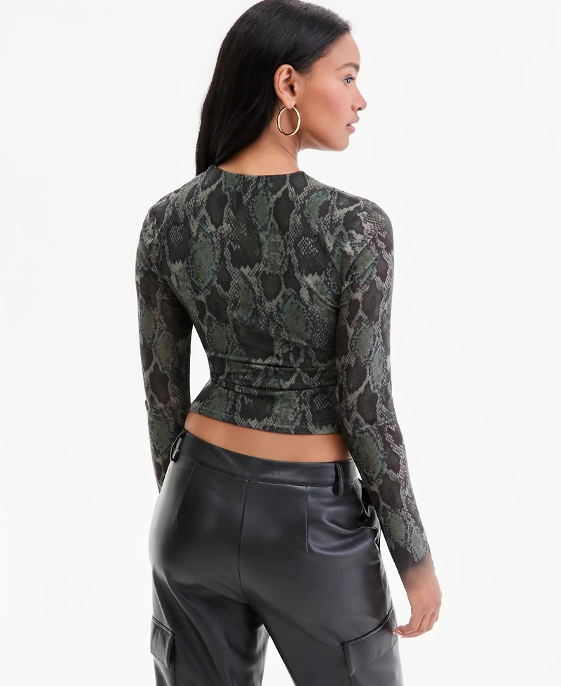 Bar Iii Women's Square-Neck Cropped Top, Macy's Exclusive