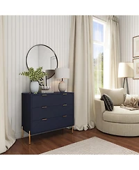 Clihome 3 Drawers Storage Chest, 32 Inch Monden Chest of Drawers, Tier Cabinet for Hallway, Living Room