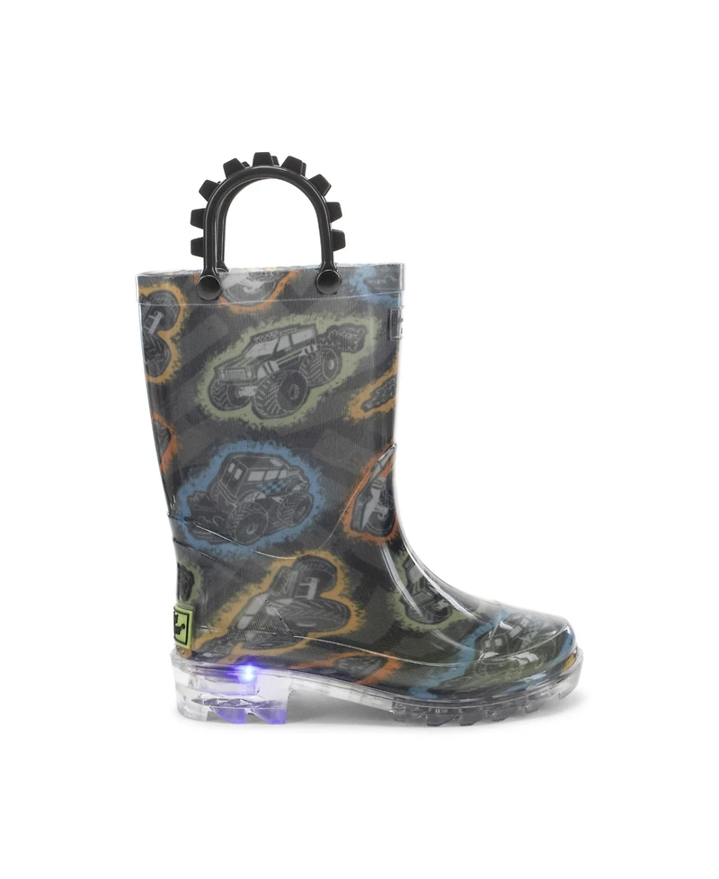 Western Chief Kids Big Wheels Lighted Rain Boot