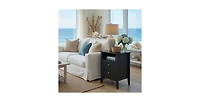 Lucky One 18"W Fluted Nightstand with 2-Drawer (Set of 2)