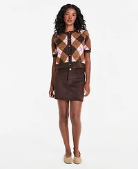 And Now This Women's Faux-Suede Mini Skirt, Macy's Exclusive