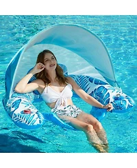 Aofar Pool Float Inflatable Lounge Chair Cup Holder