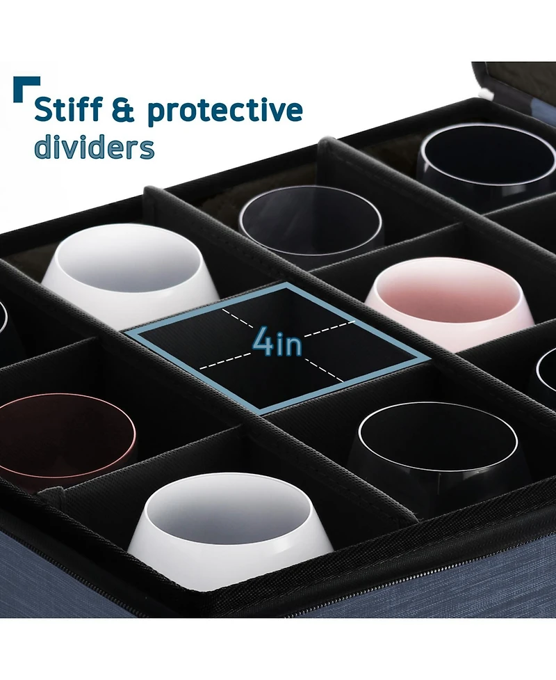 StorageBud Fine China Storage Containers, 6 Piece Dish Storage Containers