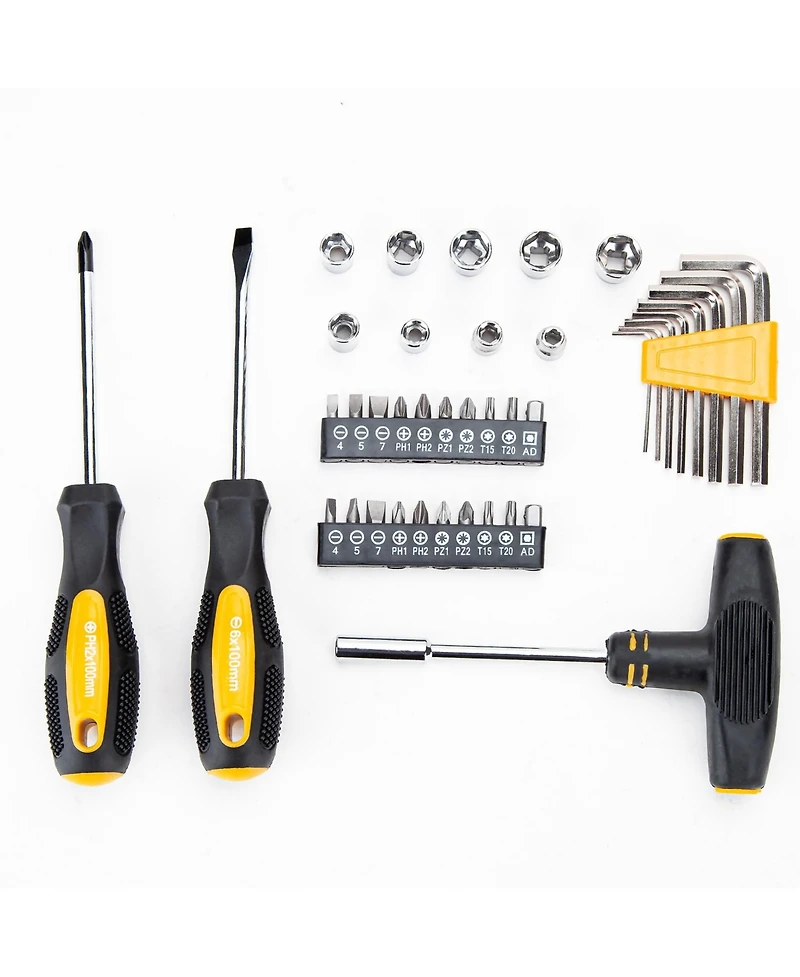 Xdovet Home Tool Kit Hand Set With Plastic Toolbox For Repair Diy