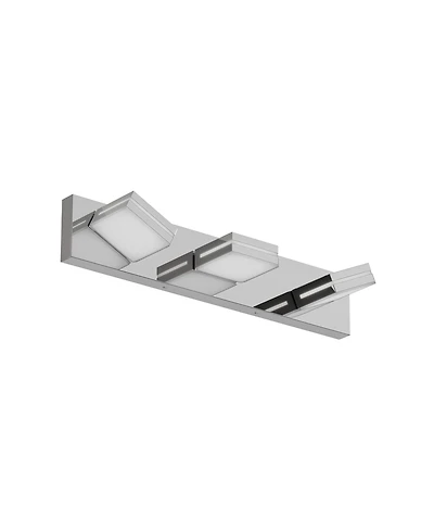 Midola Modern Chrome Led Vanity Light, 3-Lights Wall Sconce for Bathroom and Mirror, Sleek Minimalist Design, Energy-Efficient, Easy to Install