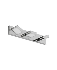 Midola Modern Chrome Led Vanity Light, 3-Lights Wall Sconce for Bathroom and Mirror, Sleek Minimalist Design, Energy-Efficient, Easy to Install