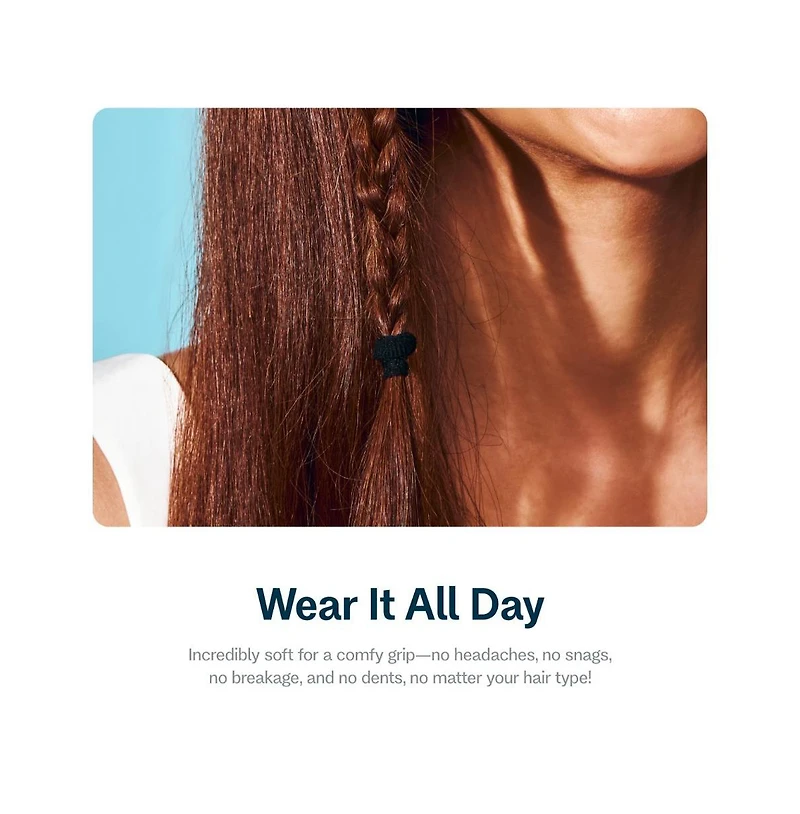 Gimme Beauty No Snag Braid Ends - Seamless Nylon and Spandex Hair Ties for Braids