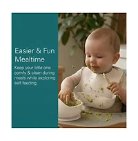 Sperric Silicone Baby Feeding Set, Suction Bowls with Lids and Spoons, Waterproof Bibs, Stacking Teether Toys, Bpa Free