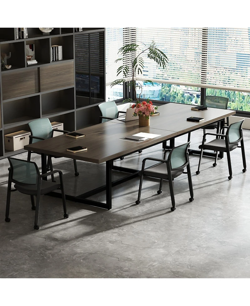 Gymax Piece Conference Chairs Stackable Office Guest Mesh Chair Waiting Room Wheels