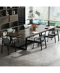 Gymax Piece Conference Chairs Stackable Office Guest Mesh Chair Waiting Room Wheels