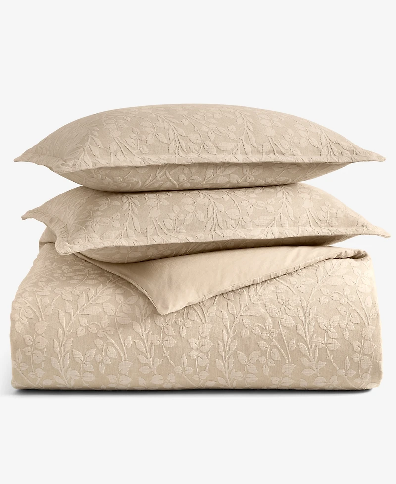 Charter Club Ivy Matelasse 3-Piece Duvet Cover Set, King, Macy's Exclusive
