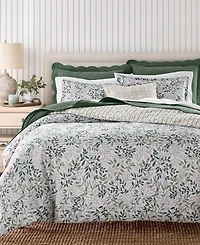Charter Club Linden Vines 3-Piece Duvet Cover Set, King, Macy's Exclusive