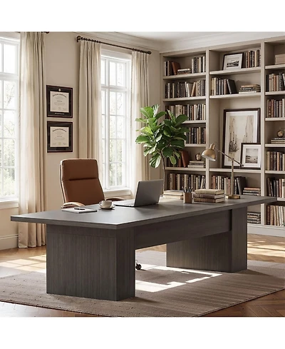 Homsee 118 Inch Large Dining Table Extra Long Rectangle for 8 Person Seating Perfect as Conference Desk and Office
