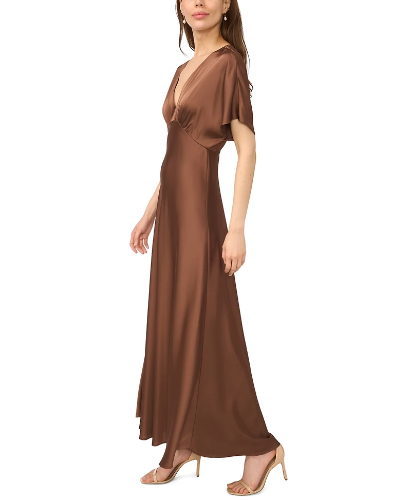 CeCe Women's V-Neck Dolman Sleeve Maxi Dress