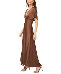 CeCe Women's V-Neck Dolman Sleeve Maxi Dress