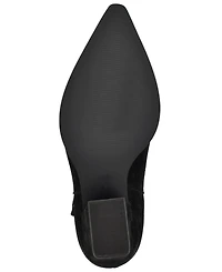 Nine West Women's Weslie Suede Block Heel Western Booties