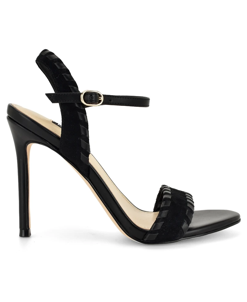 Nine West Women's Maora Whipstitch Ankle Strap Stiletto Sandals