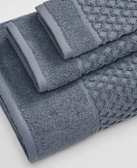Linery & Co Cotton Diamond Waffle Texture 6pieces Bath Sheet Set