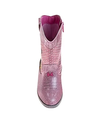 Disney Toddler Minnie Mouse Girls Western Cowgirl Pull On Boots