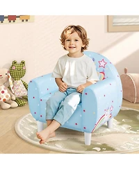 Slickblue Toddler Sofa Chair with Comfortable Foam Filling for Playroom and Bedroom.