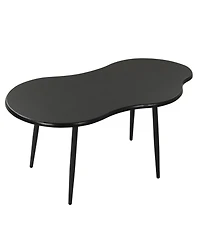 Slickblue Modern Cloud-Shaped Center Table with Sturdy Metal Frame Design