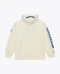Mitchell & Ness Men's Cream Minnesota Timberwolves Hardwood Classics Chainstitch Premium Fleece Hoodie