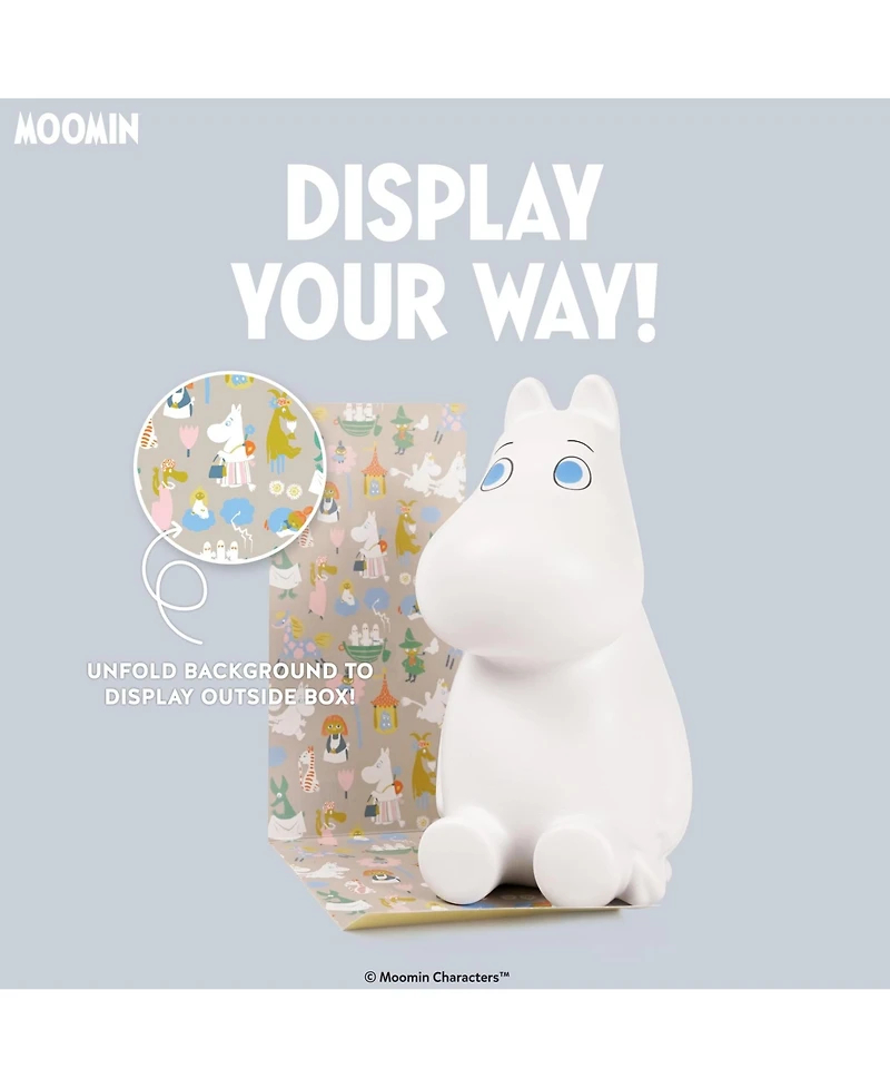 Hamee Squishy Jumbo Toy Moomin Figure Slow Rising Cute Birthday Gift, Stress Relief, Collectible Deskterior Play Doll - Moomintroll